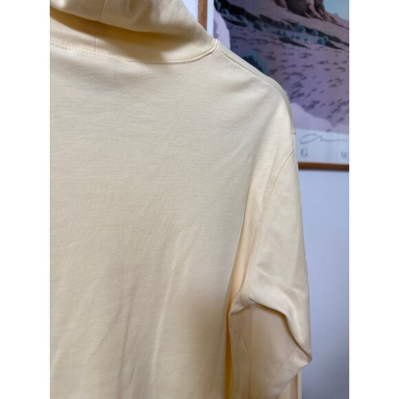 Vintage L.L. Bean Made in the USA Butter Yellow Mockneck Turtleneck Top - Picture 7 of 7